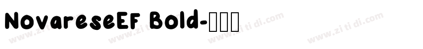 NovareseEF Bold字体转换
